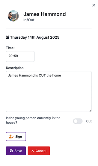 Young person In or Out of home image showing Mentors in or out feature